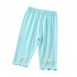 Toddlers Baby Leggings Summer Cotton Breathable Elastic Waist Outerwear Pants Girls Baby Cropped Pants pink 5 6Y 110cm