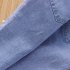 Toddlers Girls Jeans Children Denim Cropped Pants Elastic Belt Summer Outerwear Loose Cropped Pants Clothing cherry 2 3Y 90cm