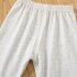 Toddlers Girls Leggings Solid Color Breathable Cotton Summer Pleated Pants Casual Kids Baby Cropped Pants yellow 5 6Y 110cm