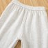 Toddlers Girls Leggings Solid Color Breathable Cotton Summer Pleated Pants Casual Kids Baby Cropped Pants blue 4 5Y 100cm