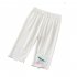 Toddlers Leggings Kids Girls Cropped Pants Solid Color Elastic Waist Belt Summer Outerwear Bottoms Pants cherry pink 7 8Y 120cm