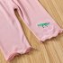 Toddlers Leggings Kids Girls Cropped Pants Solid Color Elastic Waist Belt Summer Outerwear Bottoms Pants cherry white 2 3Y 90cm