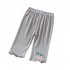 Toddlers Leggings Kids Girls Cropped Pants Solid Color Elastic Waist Belt Summer Outerwear Bottoms Pants cherry white 2 3Y 90cm