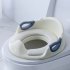 Toddlers  Toilet Potty Training Seat Detachable Soft Cushion Anti slip Grip Backrest Drawer Type Toilet Grey