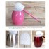 Toilet Brush with Stainless Steel Circular Base for Bathroom Toilet Cleaning Silver