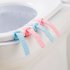 Toilet Seat Anti Dirty Silicone Lifter Handle for Bathroom Supplies blue