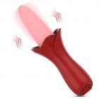 Tongue Licking Vibrator With 10 Mode Clit Stimulator G-spot Nipple Masturbator For Women Female Couples Sex Toys red