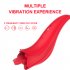 Tongue Licking Vibrator With 5 Mode Clit Stimulator G spot Nipple Masturbator For Women Female Couples Sex Toys red