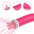 Tongue Licking Vibrator with 10 Mode Clit Stimulator G Spot Nipple Masturbator Rose Red