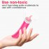 Tongue Licking Vibrator with 10 Mode Clit Stimulator G Spot Nipple Masturbator Rose Red