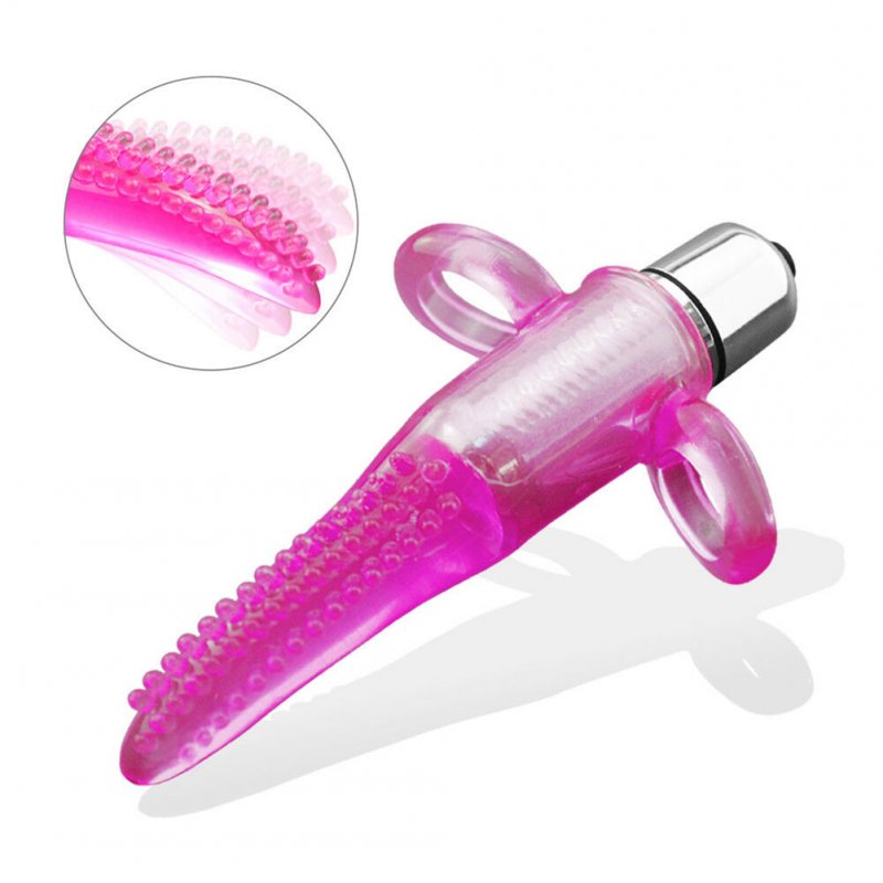 Tongue Vibrator Oral Licking Vibrating Finger Clitoral Stimulator G-Spot Massage Pink