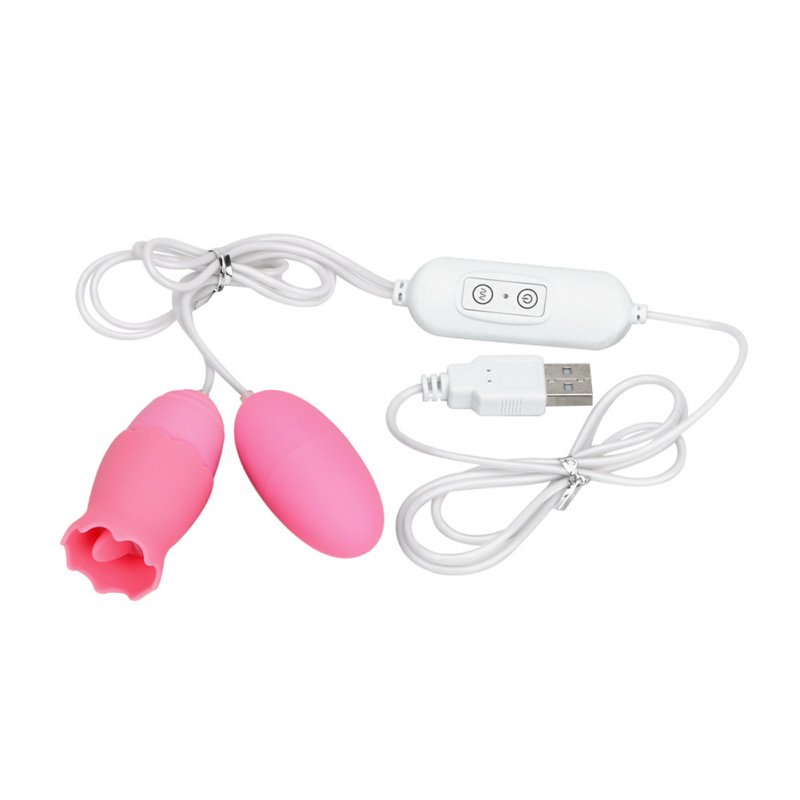 Tongue Vibrators 11 Modes USB Power Vibrating Egg G-spot Massage Licking Clitoris Stimulator Sex Toys Pink