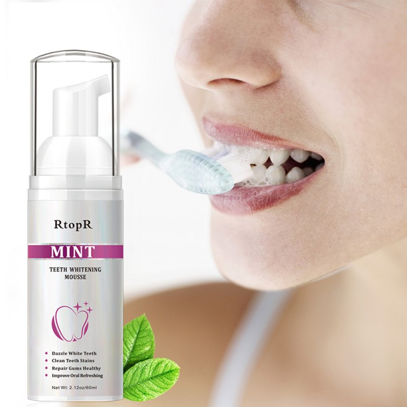 Toothpaste Mint Fresh Breath Gingiva Protection Tooth  Whitening  Mousse  60ml