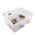 Tortoise Feeding Box with Climbing Platform Mini Reptile Aquarium House M