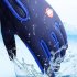 Touch Screen Full Finger Winter Sport Windstopper Ski Gloves Warm Riding Glove Motorcycle Gloves  blue L