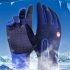 Touch Screen Full Finger Winter Sport Windstopper Ski Gloves Warm Riding Glove Motorcycle Gloves  pink L
