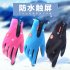 Touch Screen Full Finger Winter Sport Windstopper Ski Gloves Warm Riding Glove Motorcycle Gloves  blue XL