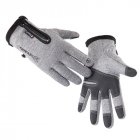 Touch Screen Gloves Waterproof Brushed Riding Motorcycle Gloves gray L