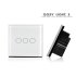 Touch Sensitive Light Switch with Triple Gang outlet allows you to control your home s lighting with a cool and simple finger press