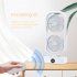 Tower Fan  Small Tower Fan  Rechargeable USB Fan With 350   Tilt 110   Oscillation  3 Speeds  3h Auto Off Timer Fan For Bedroom Office Home Camping black