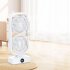Tower Fan  Small Tower Fan  Rechargeable USB Fan With 350   Tilt 110   Oscillation  3 Speeds  3h Auto Off Timer Fan For Bedroom Office Home Camping black