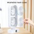 Tower Fan  Small Tower Fan  Rechargeable USB Fan With 350   Tilt 110   Oscillation  3 Speeds  3h Auto Off Timer Fan For Bedroom Office Home Camping black