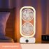 Tower Fan  Small Tower Fan  Rechargeable USB Fan With 350   Tilt 110   Oscillation  3 Speeds  3h Auto Off Timer Fan For Bedroom Office Home Camping black