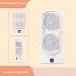 Tower Fan  Small Tower Fan  Rechargeable USB Fan With 350   Tilt 110   Oscillation  3 Speeds  3h Auto Off Timer Fan For Bedroom Office Home Camping black