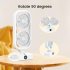 Tower Fan  Small Tower Fan  Rechargeable USB Fan With 350   Tilt 110   Oscillation  3 Speeds  3h Auto Off Timer Fan For Bedroom Office Home Camping black