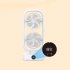 Tower Fan  Small Tower Fan  Rechargeable USB Fan With 350   Tilt 110   Oscillation  3 Speeds  3h Auto Off Timer Fan For Bedroom Office Home Camping black