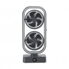 Tower Fan, Small Tower Fan, Rechargeable USB Fan With 350° Tilt 110° Oscillation, 3 Speeds, 3h Auto-Off Timer Fan For Bedroom Office Home Camping black
