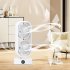 Tower Fan  Small Tower Fan  Rechargeable USB Fan With 350   Tilt 110   Oscillation  3 Speeds  3h Auto Off Timer Fan For Bedroom Office Home Camping black