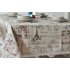 Tower Printing Decorative Table Cloth Cotton Linen Lace Tablecloth Dining Table Cover for Kitchen Home Decor Woman headband with lace 60 60
