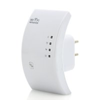 Wall Powered Wireless Signal Repeater and WiFi Access Point with WPS