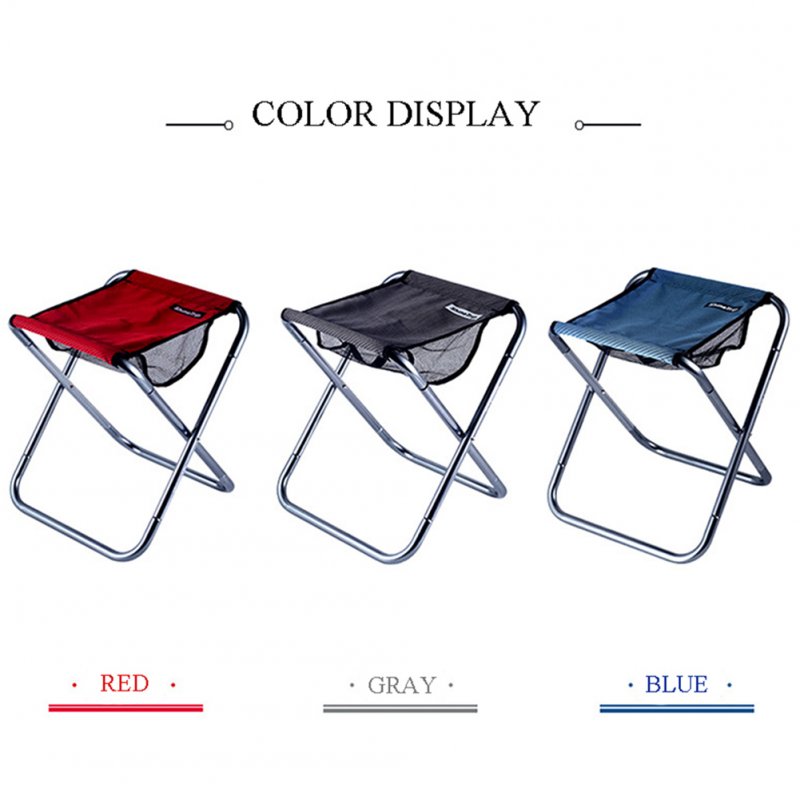 Portable Folding Stool Aluminum Alloy Fishing Chair Maza for Outdoor Camping Hiking Backpacking 