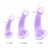 Tpe Fake Realistic Dildo Penis Masturbation Device Sex Supplies With Strong Suction Cup For Woman Men Medium Black