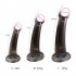 Tpe Fake Realistic Dildo Penis Masturbation Device Sex Supplies With Strong Suction Cup For Woman Men Medium Black