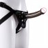 Tpe Fake Realistic Dildo Penis Masturbation Device Sex Supplies With Strong Suction Cup For Woman Men Large Black   Leather Pants
