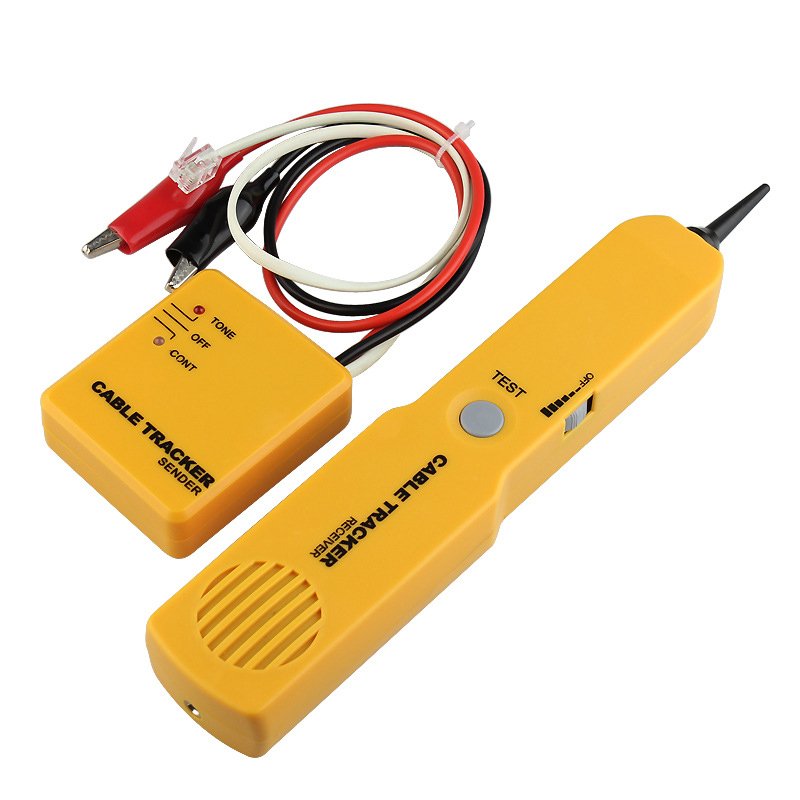 Tracker Diagnose Tone Finder Telephone Wire Cable Tester Toner Tracer Finder Detector Networking Tools yellow
