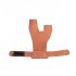 Traditional Bow Shoots Microfiber Hand Protective Gloves Professional Hand Guard brown