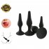Training for Experienced Users Anal Trainer 4 Pcs Kit 4 Size Silicone Butt Plugs Anal Plugs Beginner Starter Set Toys with Suction Cup