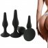 Training for Experienced Users Anal Trainer 4 Pcs Kit 4 Size Silicone Butt Plugs Anal Plugs Beginner Starter Set Toys with Suction Cup