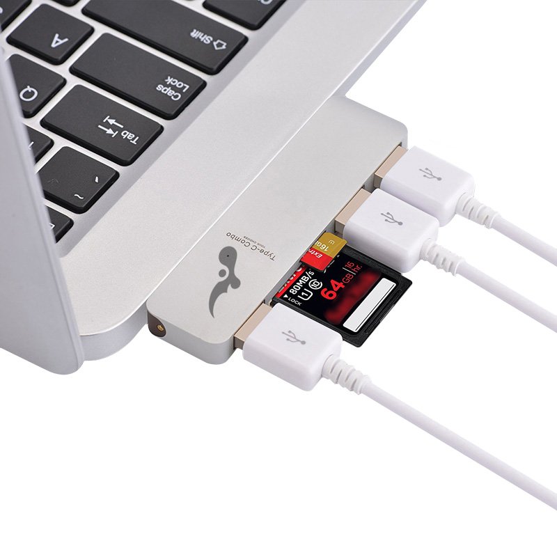 High Speed 5-in-1 USB 3.0 To USB-C Hub