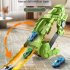 Transformed Dinosaur Car With Alloy Car Unique Tyrannosaurus Rex Track Car Toys For Boys Girls Birthdays Gifts Green dinosaur   2 alloy cars