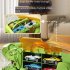 Transformed Dinosaur Car With Alloy Car Unique Tyrannosaurus Rex Track Car Toys For Boys Girls Birthdays Gifts Red dinosaur   2 alloy cars