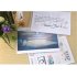 Transparent A4 Document File Bag Envelope Holder Storage Case Snap Button Organizer Container for Papers Office Stationery