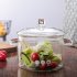 Transparent Glass Saucepan Pot With Lid Kitchen Soup Pot Salad Bowl Cooking Tools Accessories 1500ml pot