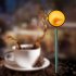 Transparent Glass Spoon High Temperature Resistant Milk Coffee Dessert Spoon Kitchen Accessories Colorful Spoons Champagne