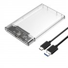Transparent Hard Drive Box SSD Solid State Mechanical 2.5-inch Laptop SATA Serial Port USB 3.0 High-speed transparent