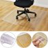 Transparent Nonslip Rectangle Floor Protector Mat for Home Office Rolling Chair